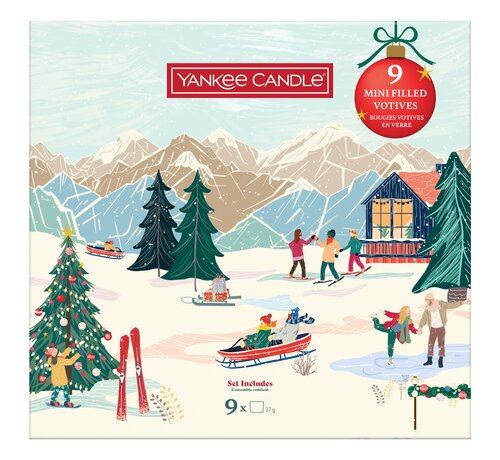 YC Apres Ski Collection 9 Filled Votive Book Gift Set - afbeelding 1