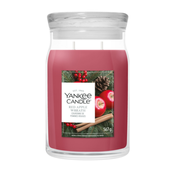 YC Red Apple Wreath Large Jar