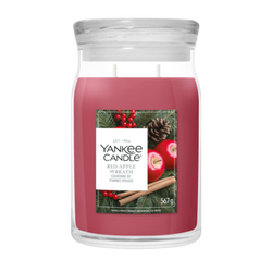 YC Red Apple Wreath Large Jar