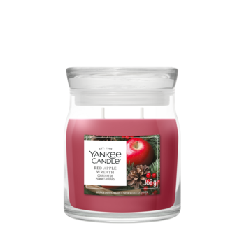 YC Red Apple Wreath Medium Jar