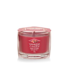 YC Santa on Skis Filled Votive