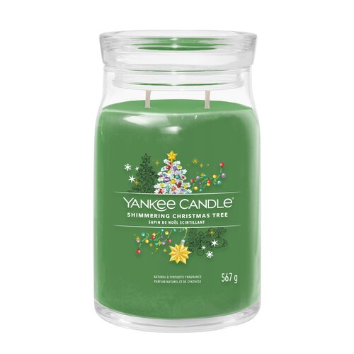 YC Shimmering Christmas Tree Signature Large Jar